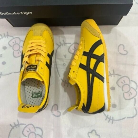 Onitsuka Tiger By Asics Mexico 66 Yellow Black Sneakers - Picture 6 of 6